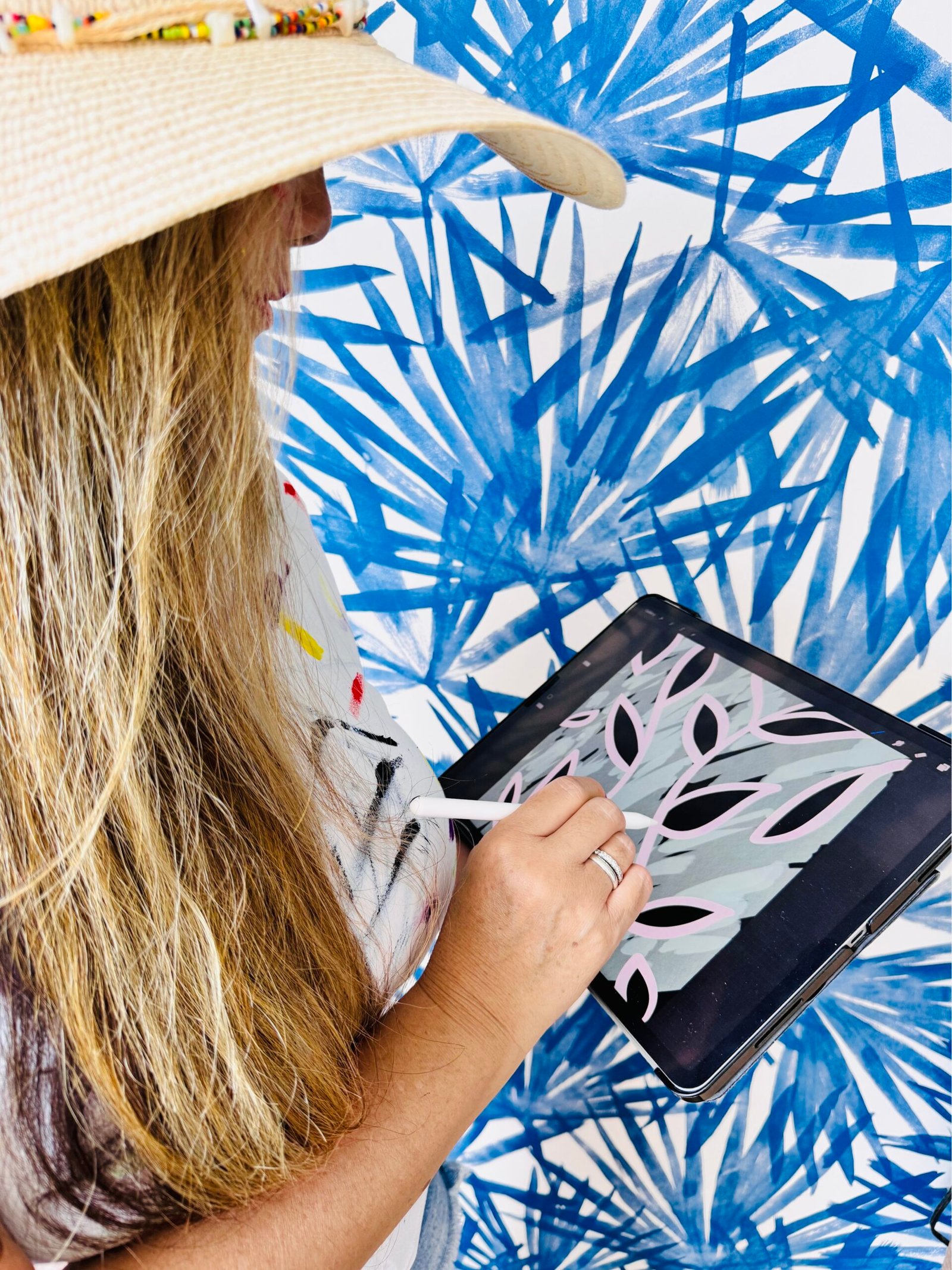 JOY PAINTING A LEAF PATTERN INSPIRED BY DELORES NASKRENT Joy of Digital Painting